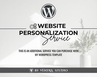 Website Personalization Service for Ventra Studio Templates Only