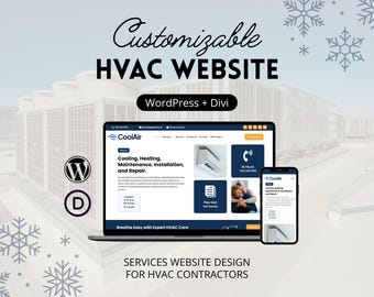 HVAC Wordpress Template | Divi Theme for Air Conditioning & AC Repair | Instant Download