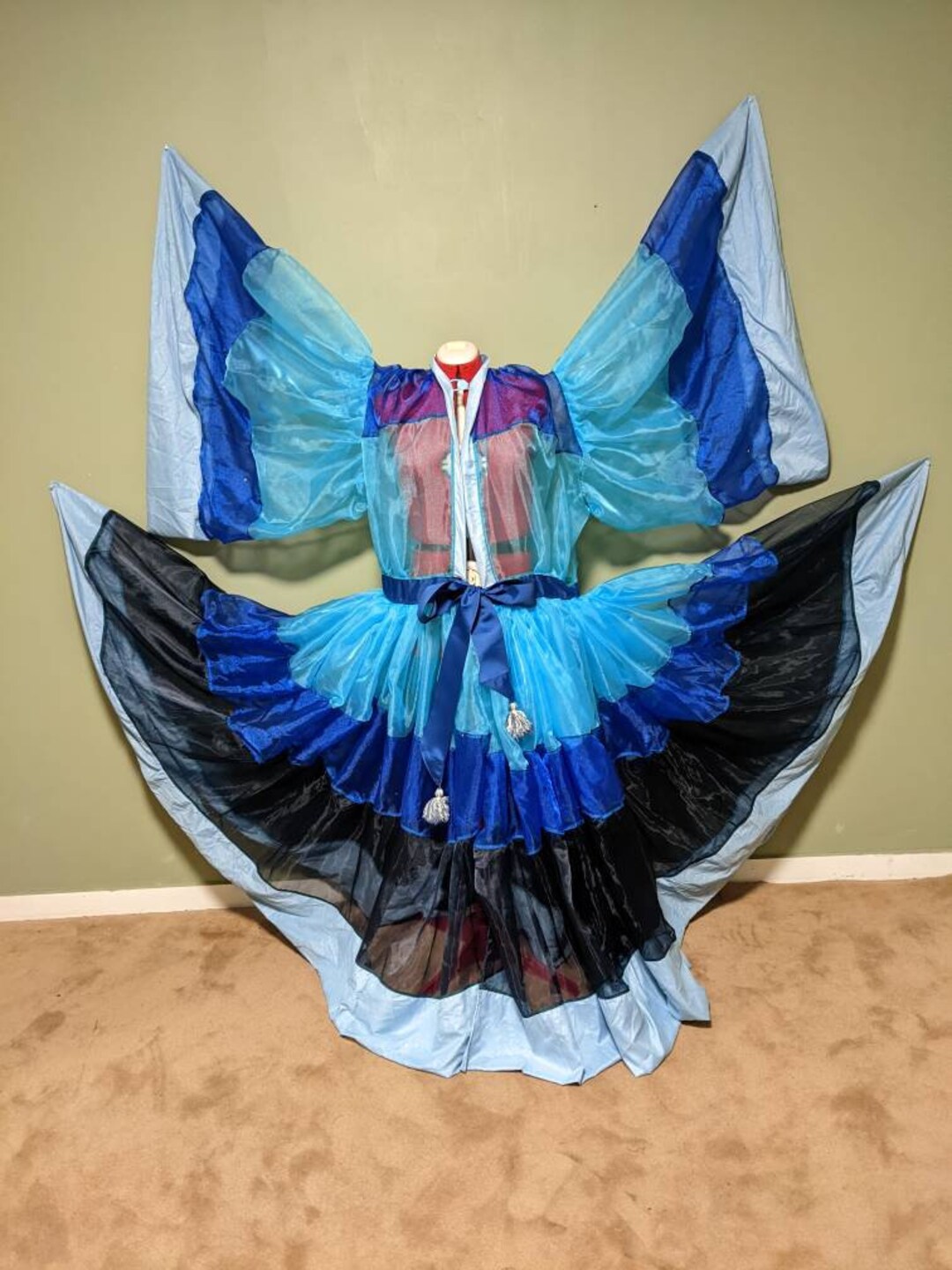 Multilayered Blue Burlesque Robe - Etsy
