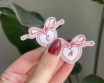 custom stickers medaillon sticker strik sticker gepersonaliseerde naam sticker voor kindle boog medaillon sticker schattige sticker voor laptop flirt sierlijke boog