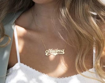 Collar con colgante personalizado en forma de corazón de acero inoxidable, cadena para clavícula, joyería para mujer, regalos románticos para ella.