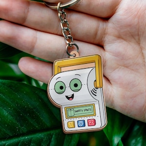Porte-clés en bois Smarty Pants, personnage de dessin animé Smarty Pants, cadeau avec breloque en bois pour les fans de dessins animés
