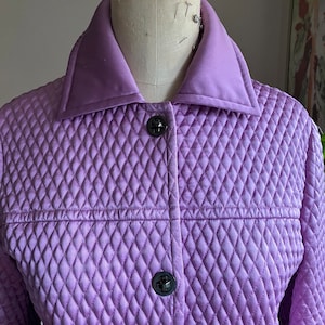 SUSTAINABLE Vintage Quilted SILK Jacket.