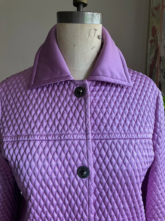 SUSTAINABLE Vintage Quilted SILK Jacket. - image 1