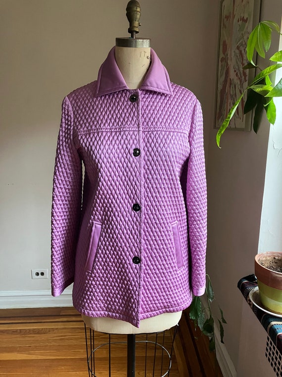 SUSTAINABLE Vintage Quilted SILK Jacket. - image 2