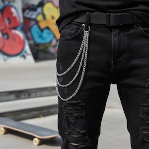 Ring pants chain,cross pants chain,sword pendant pants chain,jeans chains,wallet chains,pants chain,silver pants chain,Valentine's Day gifts