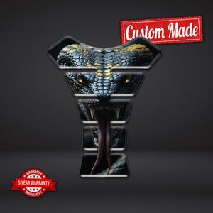 Motorcycle Tank Protector Pad Snake Universal Anti-Scratch Epoxy Resin Guard fits for BMW Yamaha Honda Harley Triumph Kawasaki KTM Ducati