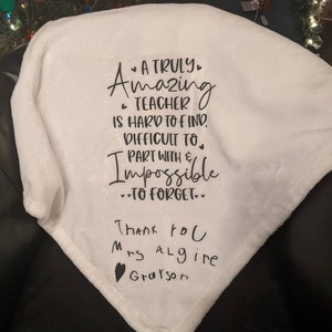 Op maat gemaakte fleecedeken met het handschrift van je dierbaren erop, Handgeschreven cadeau, Gepersonaliseerd