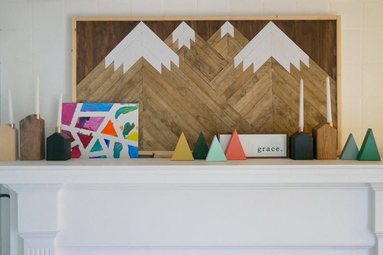 Wooden House Candle Holder Reclaimed Wood Candle Holder Etsy