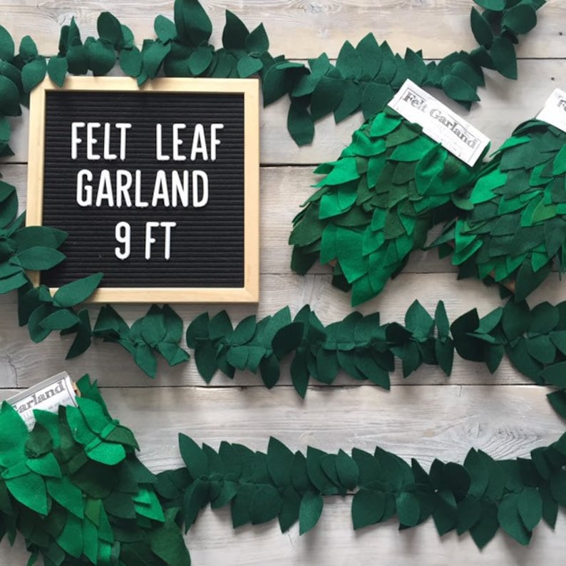 Felt Leaf Garland image 1