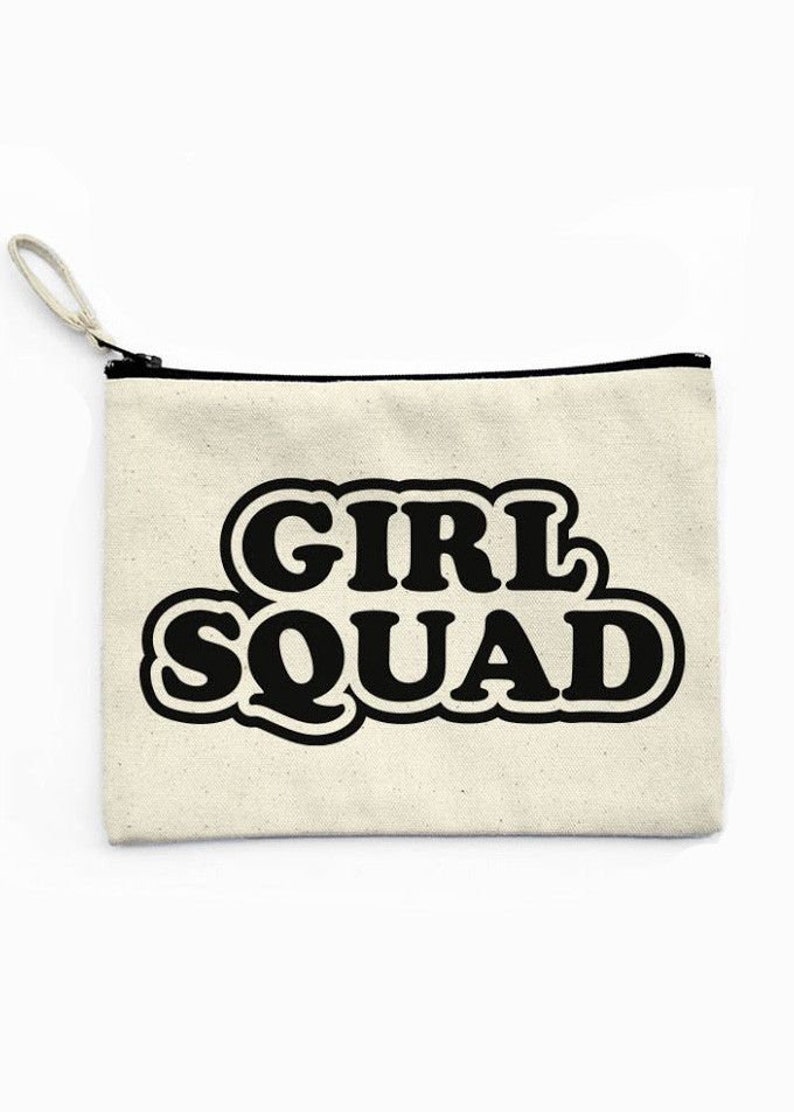 Tool Bag Girl Squad Canvas Zipper Pouch Purse Organizer Mother/'s Day Gift Make-up Bag