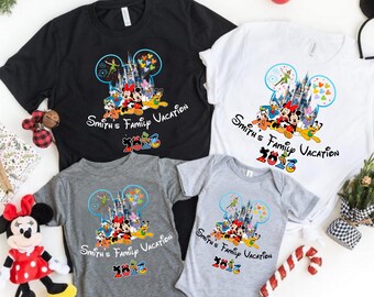 Disney 2026 Family Vacation Shirts, Mickey Castle 2026 Shirts, Disneyland Family Trip Shirt, Custom Mickey Trip Shirt