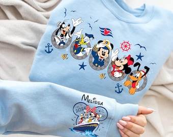 Disney Cruise Vacation Sweatshirt, Family Trip 2026,Mickey and Friends Matching Sweater,Cruise Disney Vacation, Disney Family Cruise Hoodies