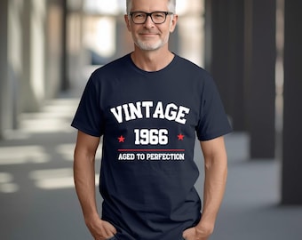 Camiseta vintage de 1966 "Envejecida a la perfección" / Regalo de 60 cumpleaños
