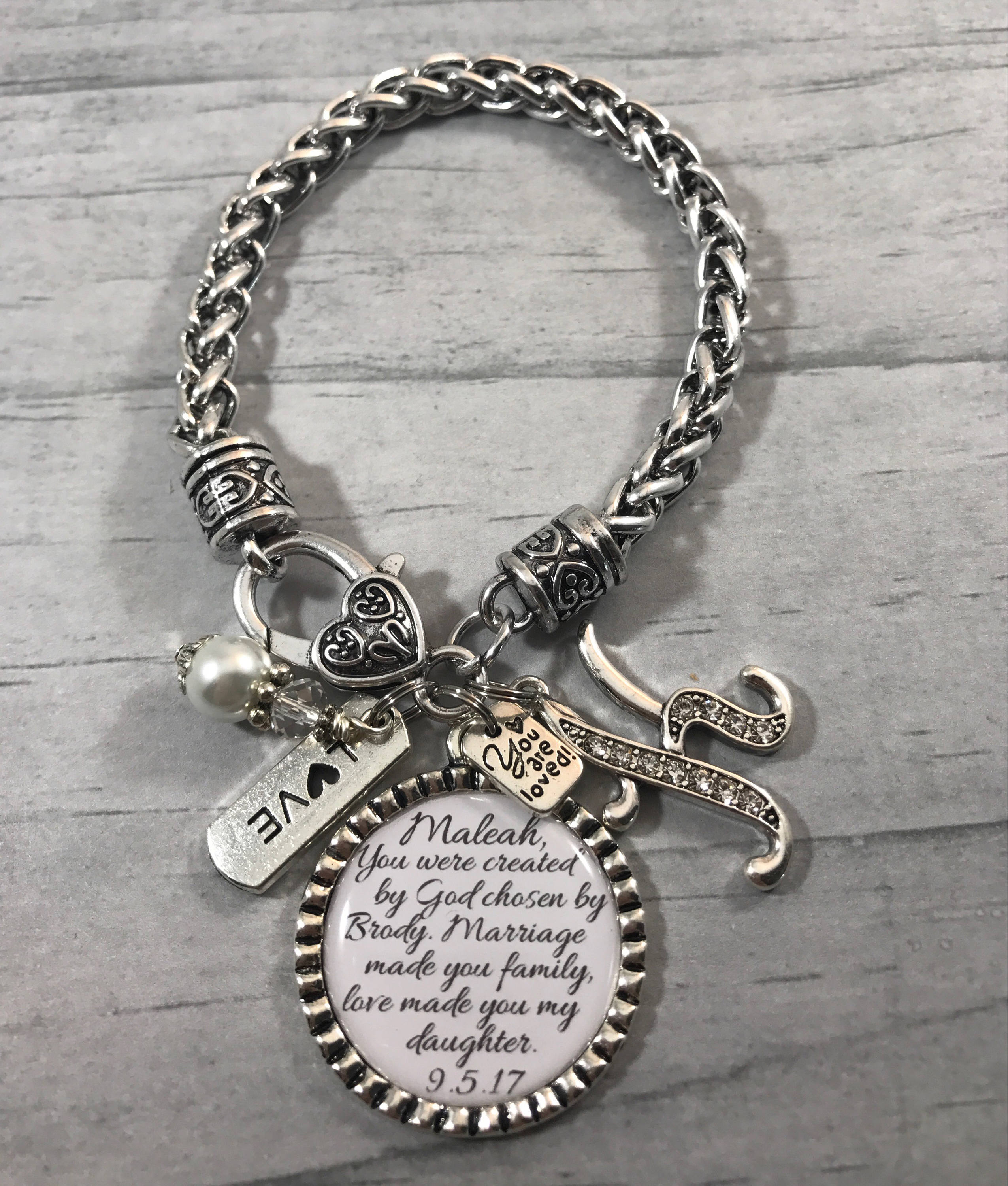 DAUGHTER in LAW Bracelet Future Daughter in Law GIFT Brides Etsy