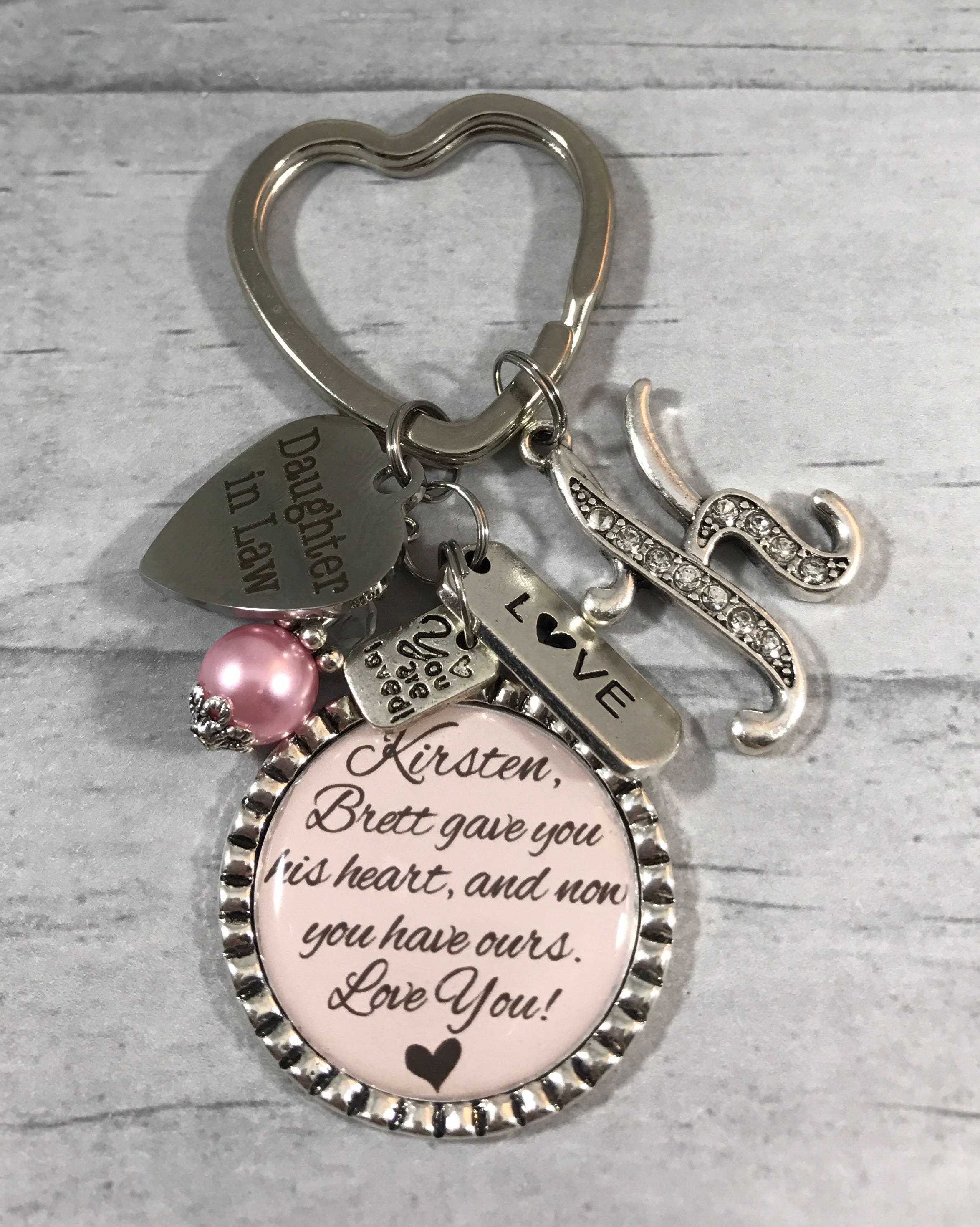 Daughter in Law KeyChain Future Daughter Brides Gift Bridal Etsy
