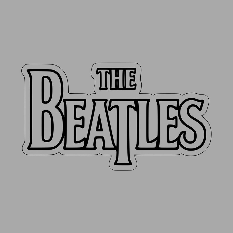 The Beatles Logo Sticker - Iconic Band Art - Etsy