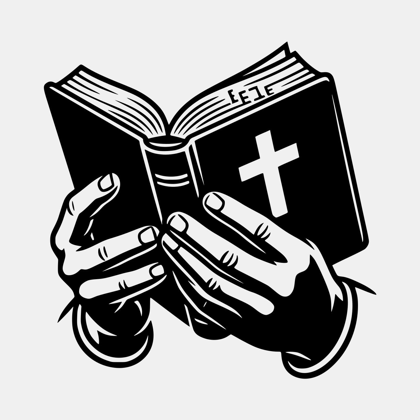Hands Holding Open Bible - Etsy