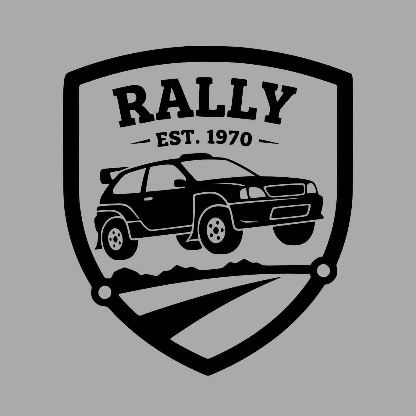 Rally Car SVG Est 1970, Racing Silhouette Clipart for T-shirts, Decals ...