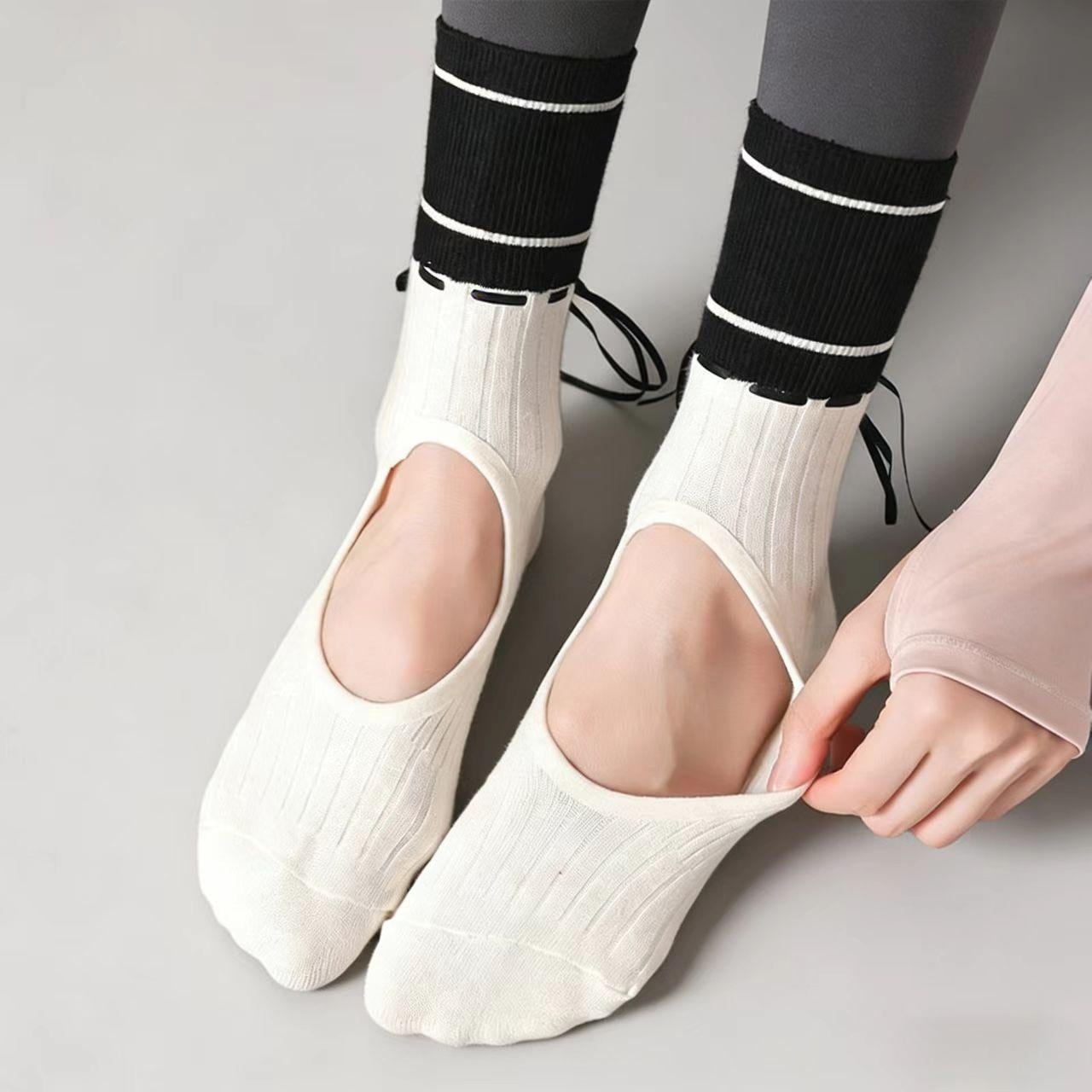 Calzini Ballerina Uomo (2 Paia) In Cotone | Traspiranti, Indeformabili, Quasi Invisibili, Colore Bianco O Nero, Taglia Unica