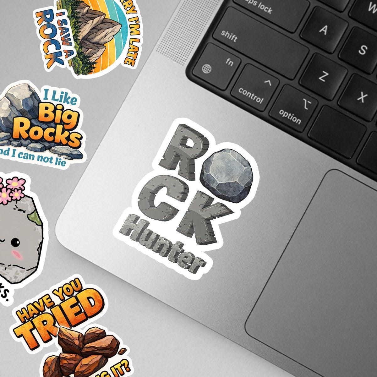 This Rocks Sticker 15 Pcs Rock Stickers Pack, Funny Geology Waterproof Vinyl Decals for ...