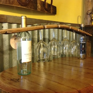 Wine barrel stave butler Large