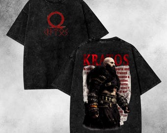 Gaming Washed T Shirt, Mythic Battle Graphic Tee, Norse Inspired Gaming Aesthetic Shirt, Dark Fantasy Unisex Fit Gift