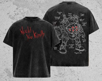 T-shirt vintage oversize en coton épais délavé pour jeux vidéo