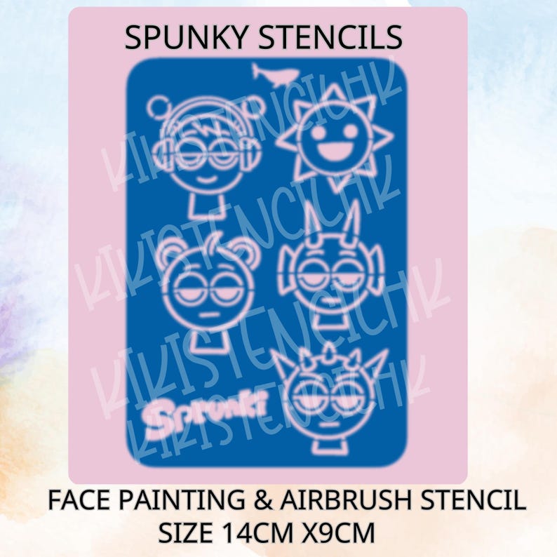 Spunky Inspired Stencil Facepainting｜airbrush Stencils - Etsy