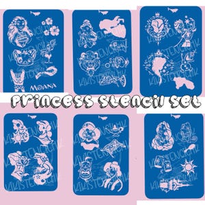Klassieke op prinsessen geïnspireerde stencilset