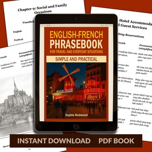 Aprenda francés (PDF imprimible) / Frases de viaje y cotidianas del inglés al francés