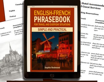 Impara il francese in PDF stampabile / Frasi di viaggio e di uso quotidiano dall'inglese al francese
