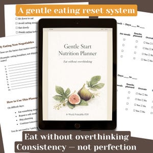 Planificador nutricional de inicio suave / Sistema de reinicio alimentario de 8 semanas (PDF) imagen 1