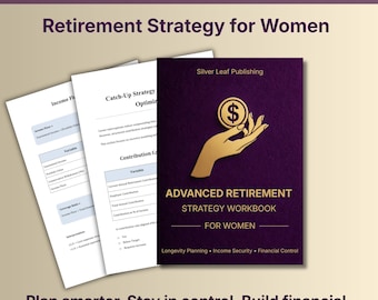 Arbeitsbuch zum Thema Ruhestand für Frauen, Planer für die finanzielle Unabhängigkeit (druckbare PDF-Datei)