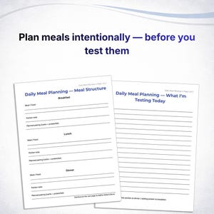 Type 2 Diabetes Workbook, Diabetic Blood Sugar Planner, Glucose Tracker Printable, Meal Impact Log, Blood Sugar Response Journal image 5