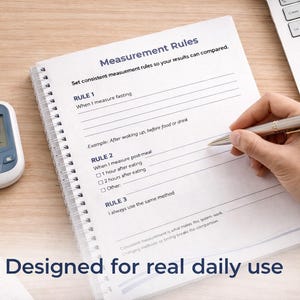 Type 2 Diabetes Workbook, Diabetic Blood Sugar Planner, Glucose Tracker Printable, Meal Impact Log, Blood Sugar Response Journal image 9