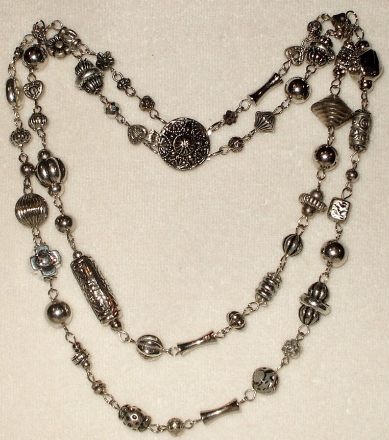 4 Vintage Double strand beaded necklaces