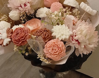 bouquet éternel en cire de soja