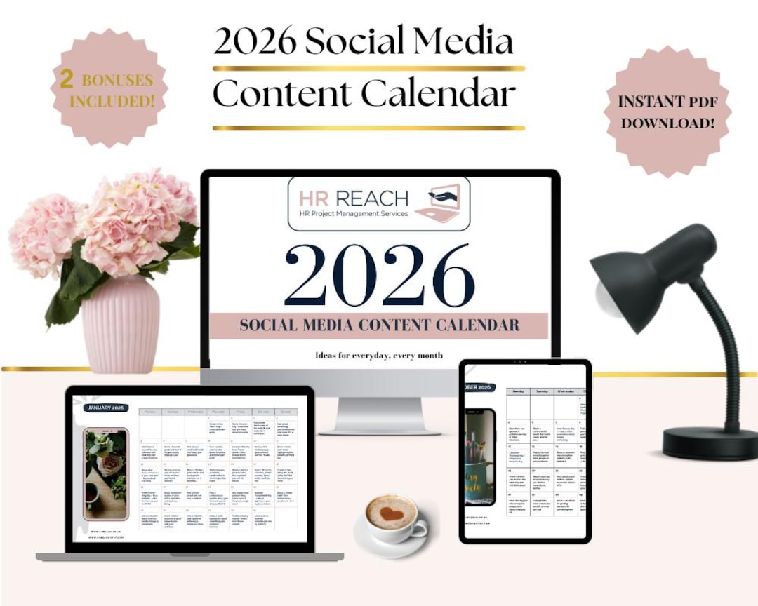 2026 Social Media Content Calendar | 365 Daily Post Ideas | Content ...