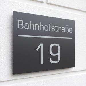 Gravure Concept Hausnummernschild – PVC, 15x10 Cm, Personalisierbar, Mit Kleber Oder Schrauben, UV-beständig