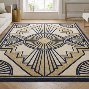 Unique Hand Tufted Rug Vintage Style Rug Modern Rug 8x12 9x12 Area Rug Contemporary Handmade Rug New Zealand Wool Rug Boho Designer Rug