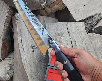 12" Handmade chef knife, damascus knife,  custom wedding knives