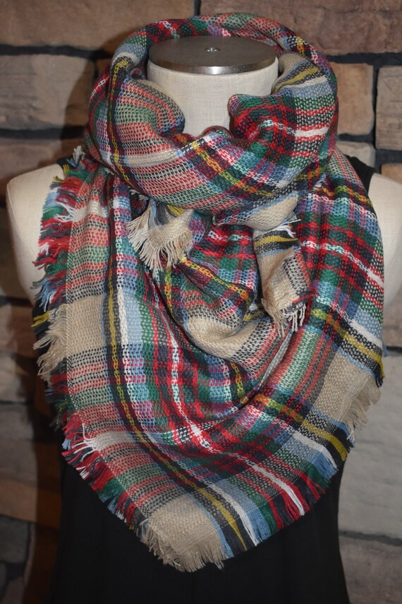 How To Wear A Plaid Scarf - Different Plaid Scarves