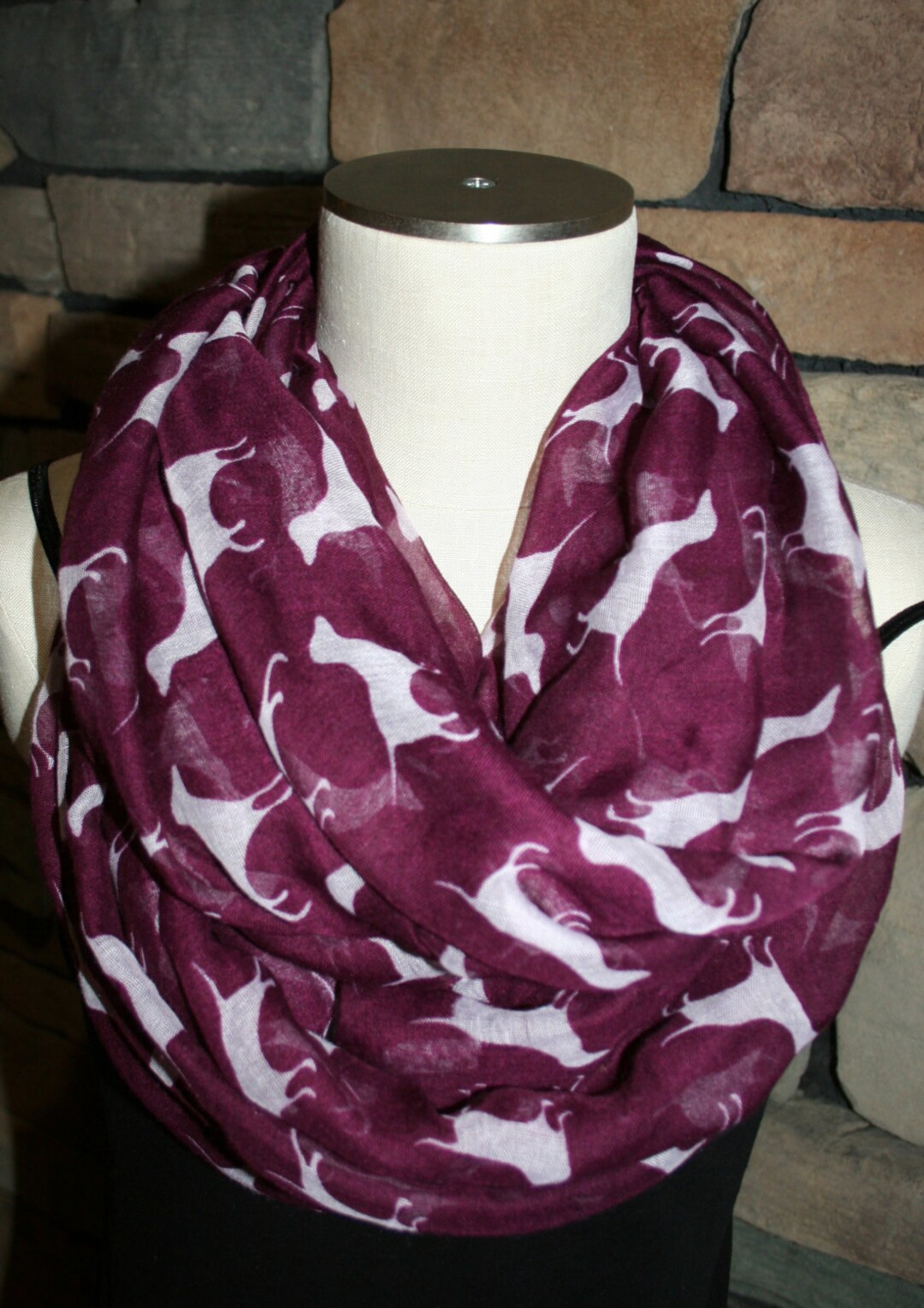 Dog Infinity Scarf Purple Scarf Cute Black Labrador Retriever Etsy