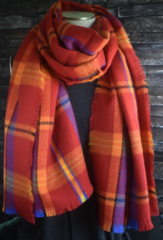 Plaid Scarf Cheap Christmas Scarves Long Plaid Tartan Blanket