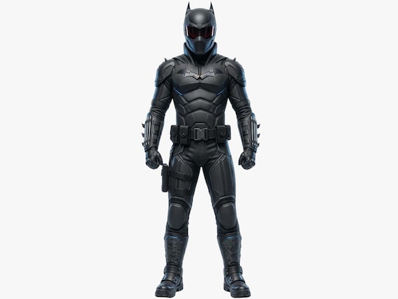 Futuristic Black Bat Armor Suit – Tactical Superhero Cosplay