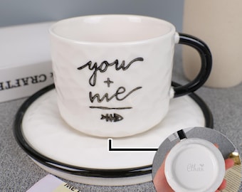 Personalized Ceramic Coffee Mug with Hidden Cat Figurine, Custom Name Mug for Daily Use, Gifts for Her