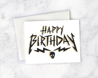 Metal Birthday Card Etsy Metal Birthday Card Etsy