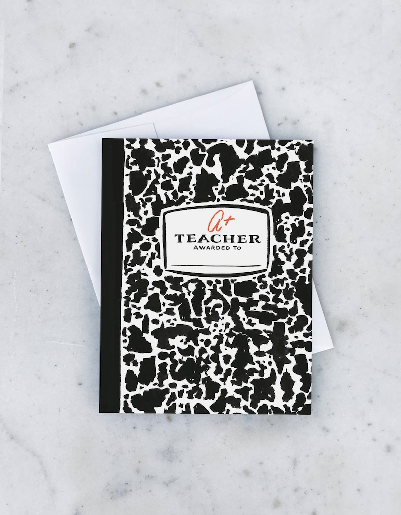 Composition Book Greeting Card