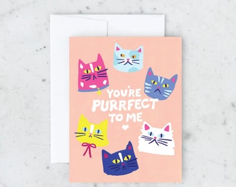 Purrfect to Me Greeting Card